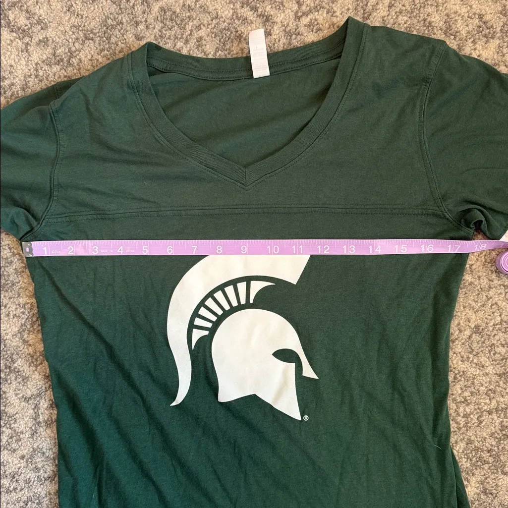 Women's enza Michigan State Spartans Logo 3/4 - Image 7