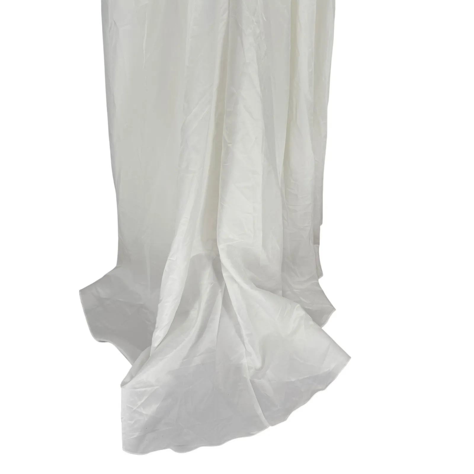 Lulus‎ Lifetime of Love White Satin Strapless A-Line Gown Size 6 - Image 14