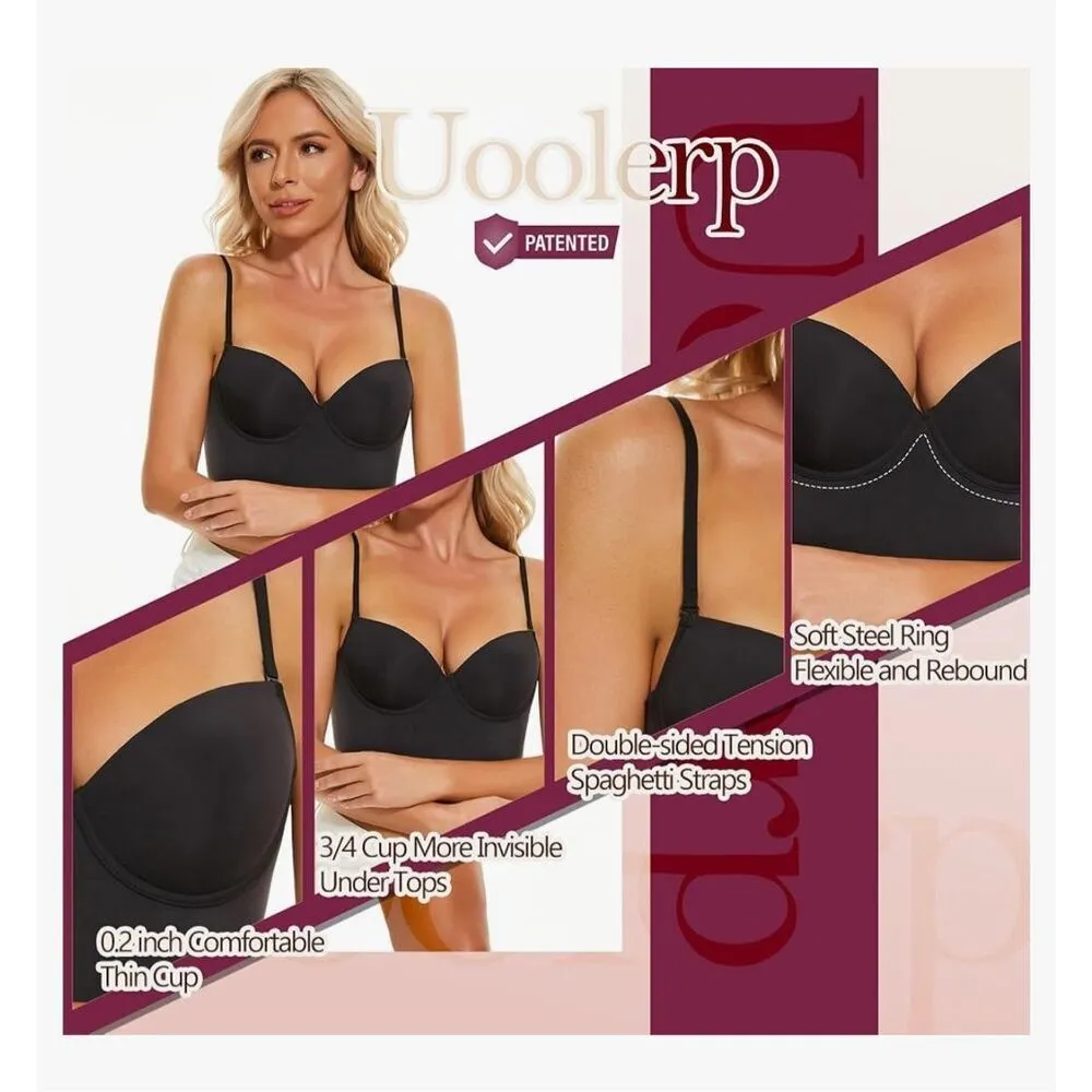 NEW Low Back Bras Backless Bra Plunge U - Image 7