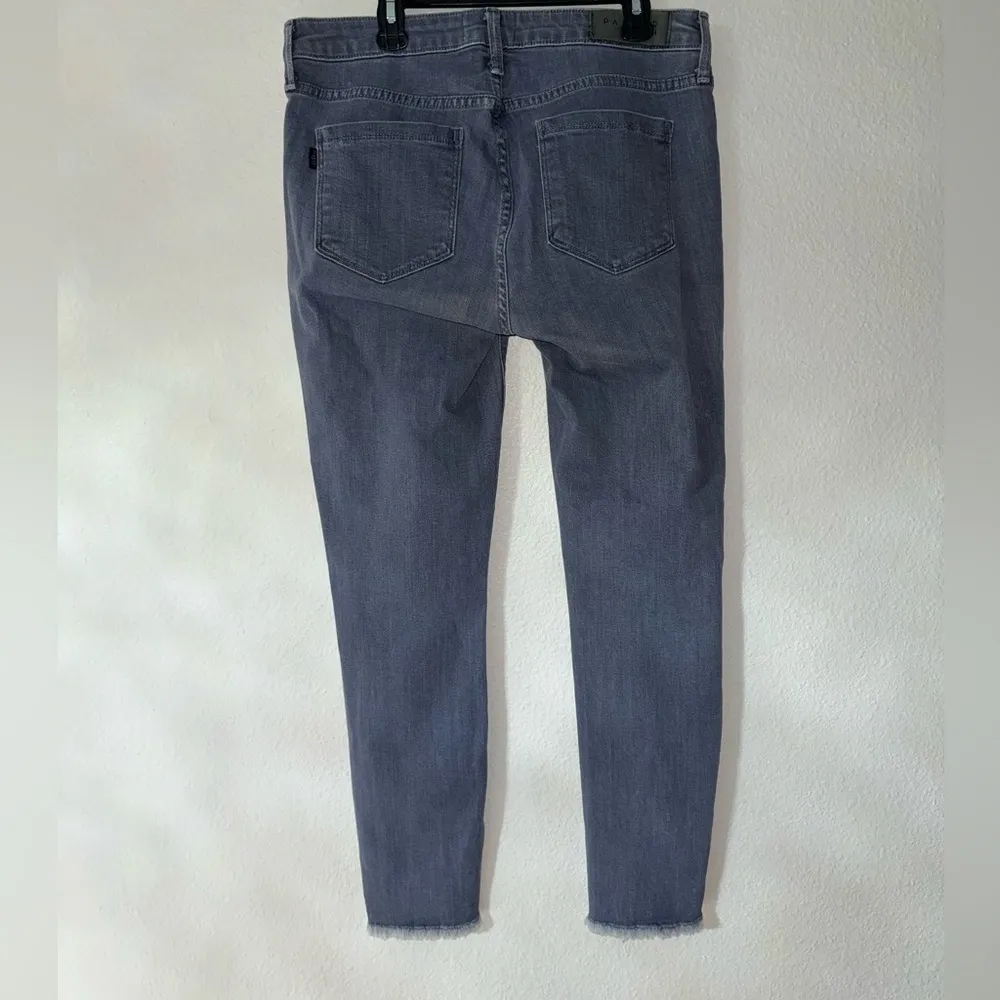 Parker Smith Size 29- Raw Step Hem Ankle Skinny Denim Jeans Gray/blue wa… - Image 3
