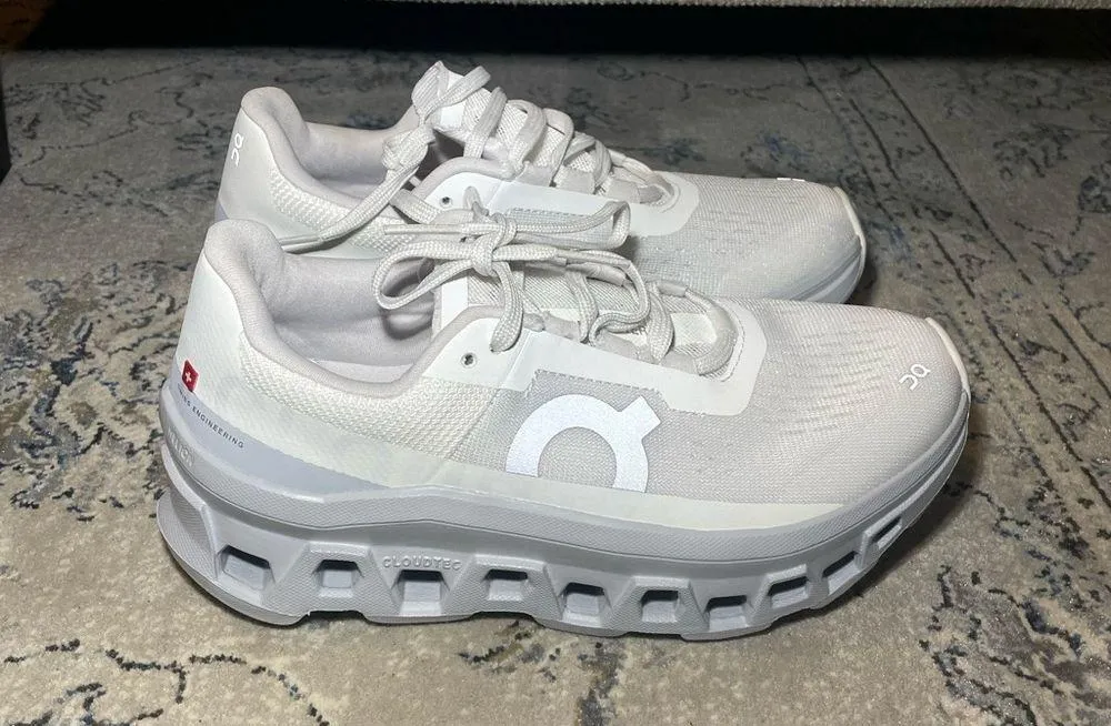 On Cloudmonster Women's Running Shoes Glacier White Size 6 - Image 3