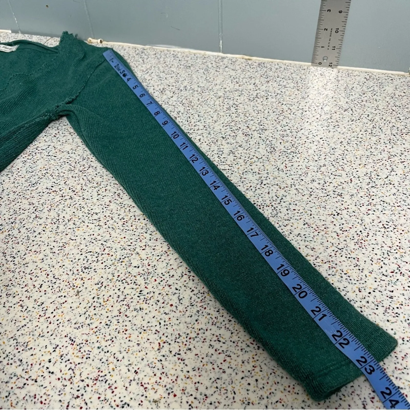 We The Free Like A Boss Long Sleeve Ruched Sweater Everglades Women's Size XS - Image 6