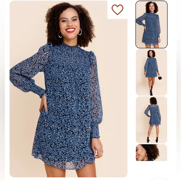 Lucy Smocked Floral Mini Dress - Image 2