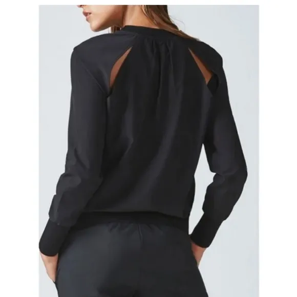 Fabletics Lola Cut Out Back Pullover Top, Sz L - Image 2