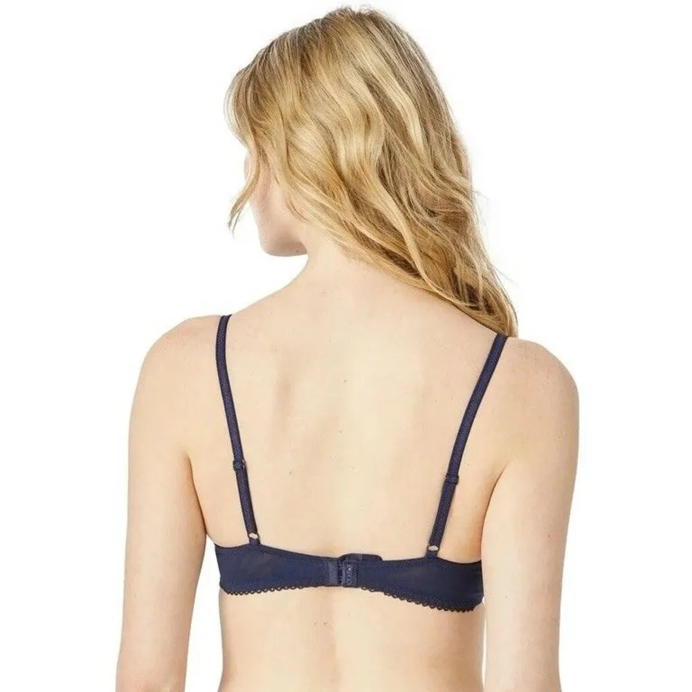 Adored By Adore Me  Women's Chelsey Unlined Underwire Bra Lace Navy Blue 32A NWT - Image 8
