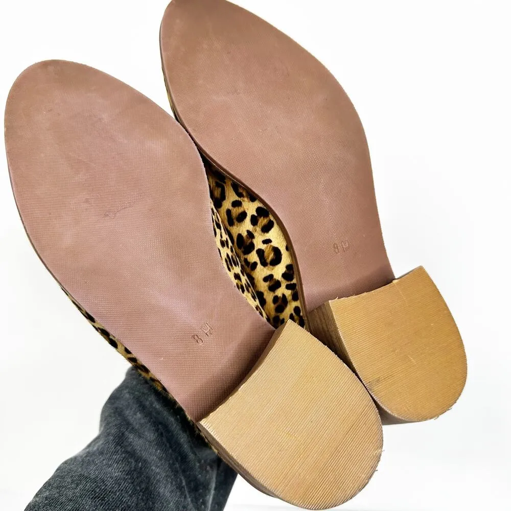 Coconuts by Matisse Rapido Leopard Print Fur Leather Booties Size 8 - Image 6