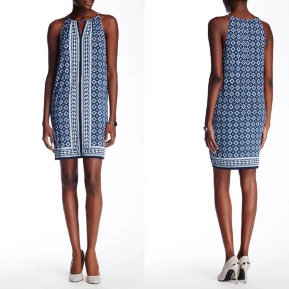 (XS) EUC halter dress medallion lattice midi - Image 9