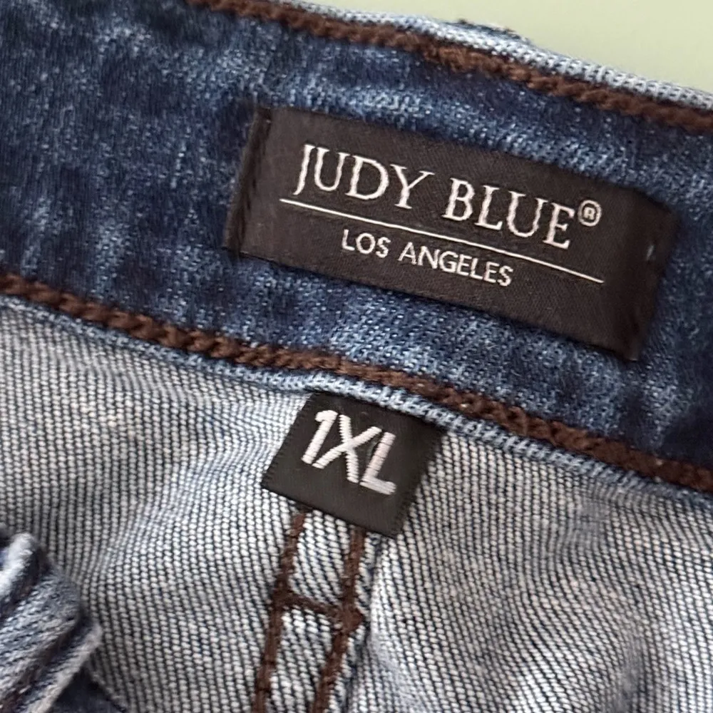 Judy Blue Bermuda Distressed Shorts High Rise Size 1X - Image 4