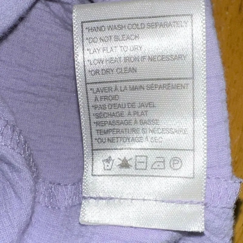 BB DAKOTA by Steve Madden Lavender Smock Dress XL Short‎ Puff Sleeve Spring - Image 5