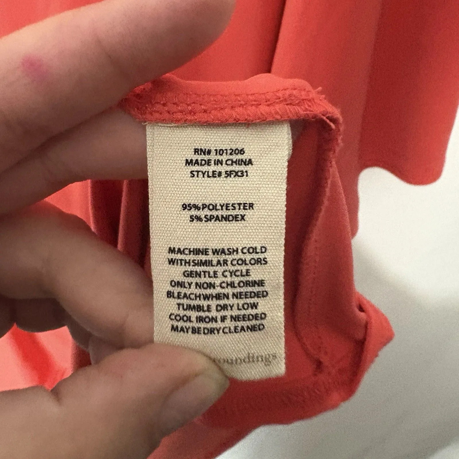 Soft Surroundings Madeline Tunic 1X Poppy Red Cape Layer Sleeve Knit Top Stretch - Image 7