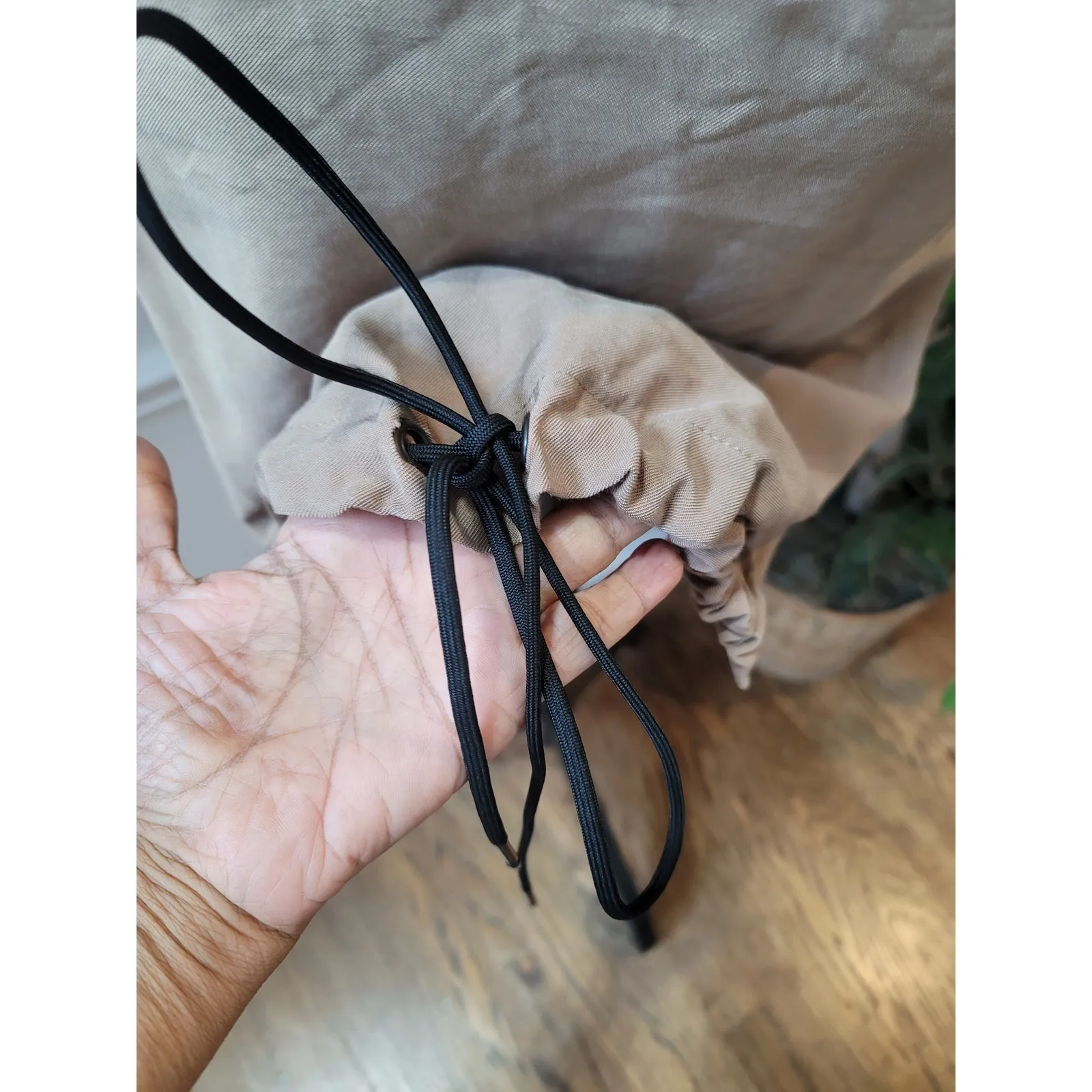 Zara Basic Hoodie Dress Womens Small Beige Black Short Sleeve Casual Streetwear - Image 10