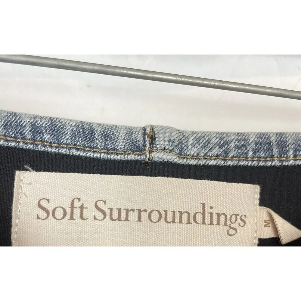 SOFT SURROUNDINGS size Medium The Ultimate Braided Knot Jeans pull on stretch - Image 7