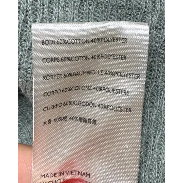 We The Free People Tank Women XS Sing La La Asymmetrical‎ Oversized Boho Green - Image 4