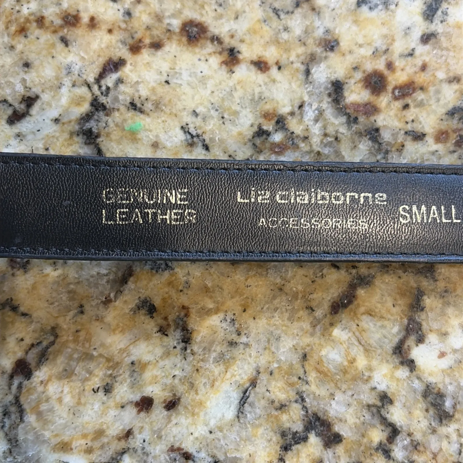 Liz Claiborne Black Lizard Embossed Genuine Leather Belt #2949 Womens Small VTG - Image 8