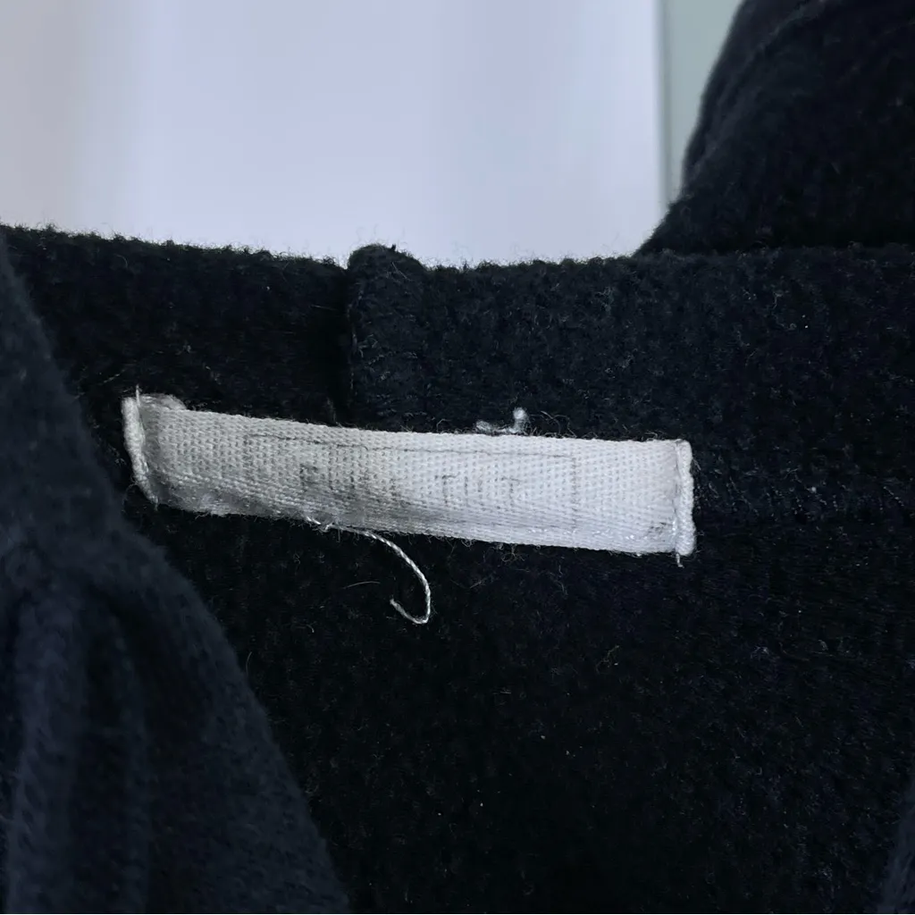 Full Tilt Medium Black Hooded Jacket Full Zip Solid Casual Cozy Comfy Pockets - Image 4