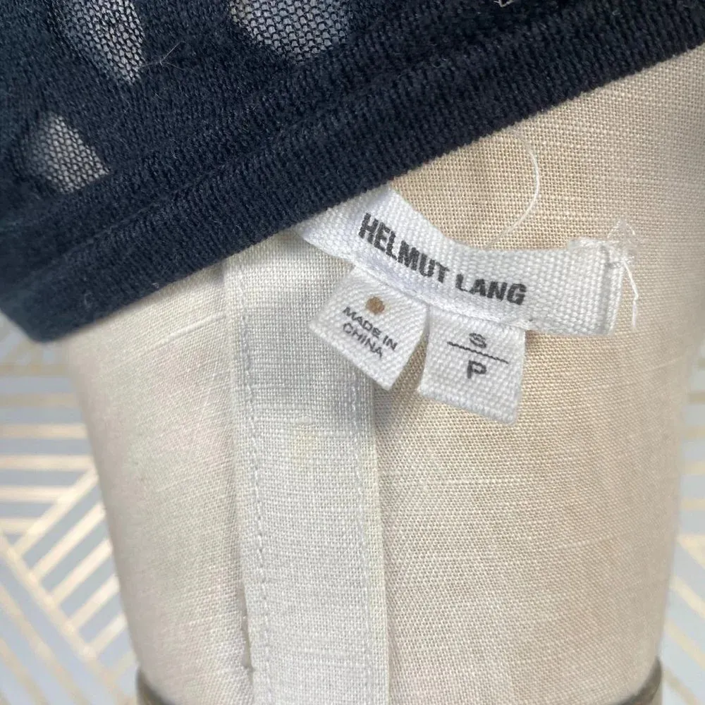 Helmut Lang Diamond Open Knit Black‎ Sweater Top - Image 8