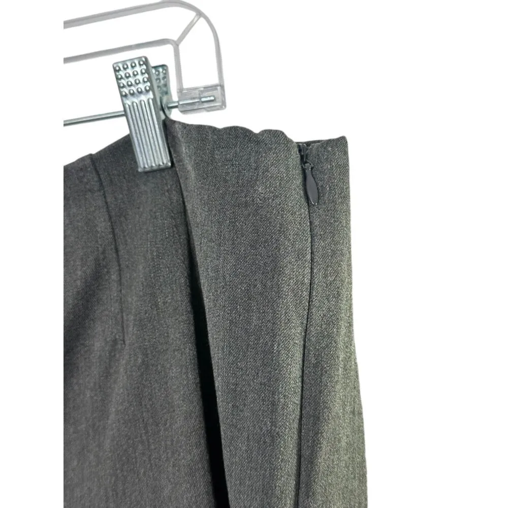 Talbots Charcoal Gray Heather Flat Front Slacks Pants Women's Size 14 - Image 4
