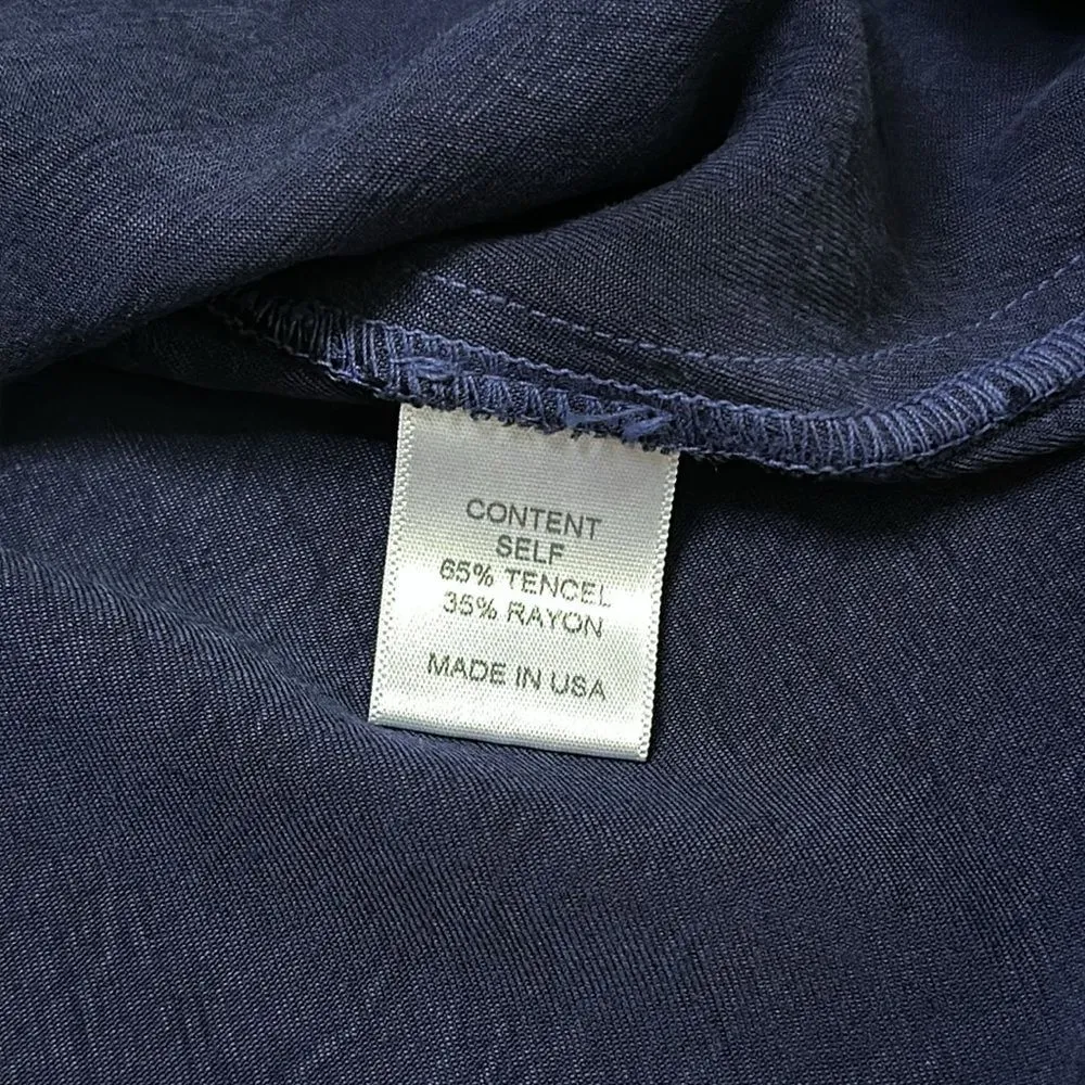 Maven‎ West Peplum Navy Blue Tank Size XS - Image 10