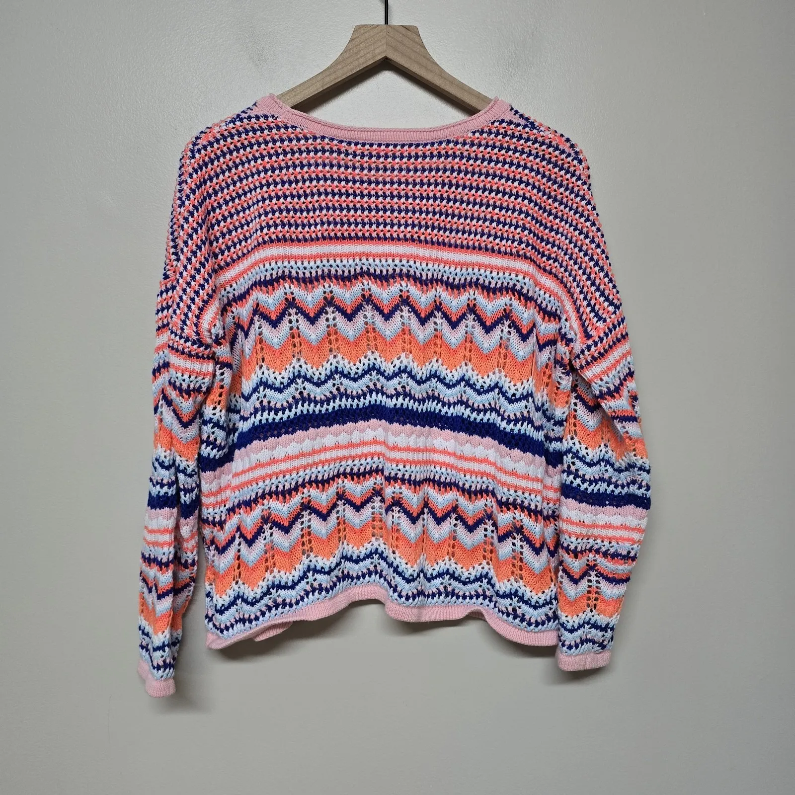 Lilly Pulitzer Samosa Striped Pullover Knit Sweater Sz L Beach‎ Vacation Resort - Image 5