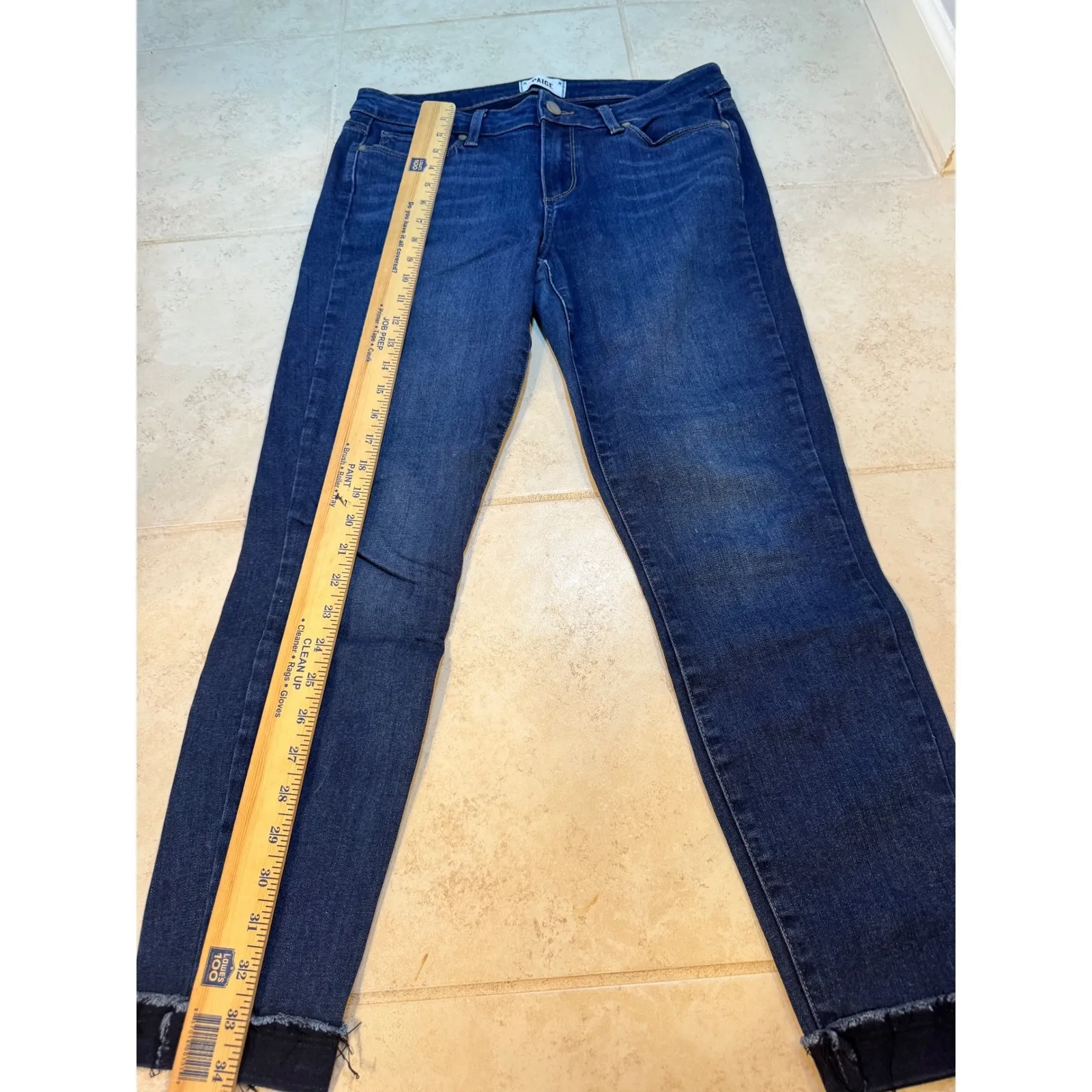 PAIGE Verdugo Ankle Skinny Jeans – Sebastian Wash (Size 31) - Image 9