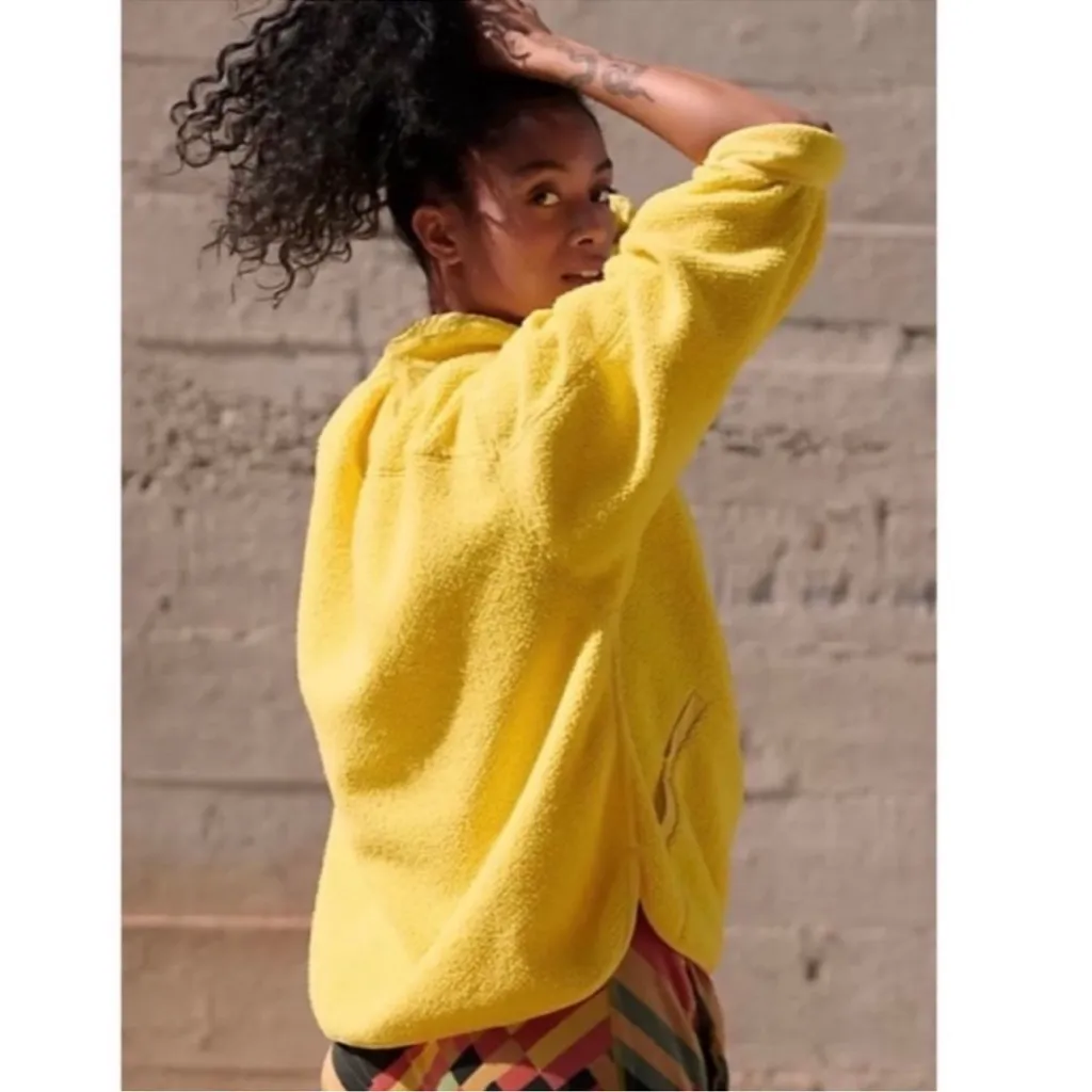 Free People Movement Ziggy Up Fleece Yellow Size XS - Image 3