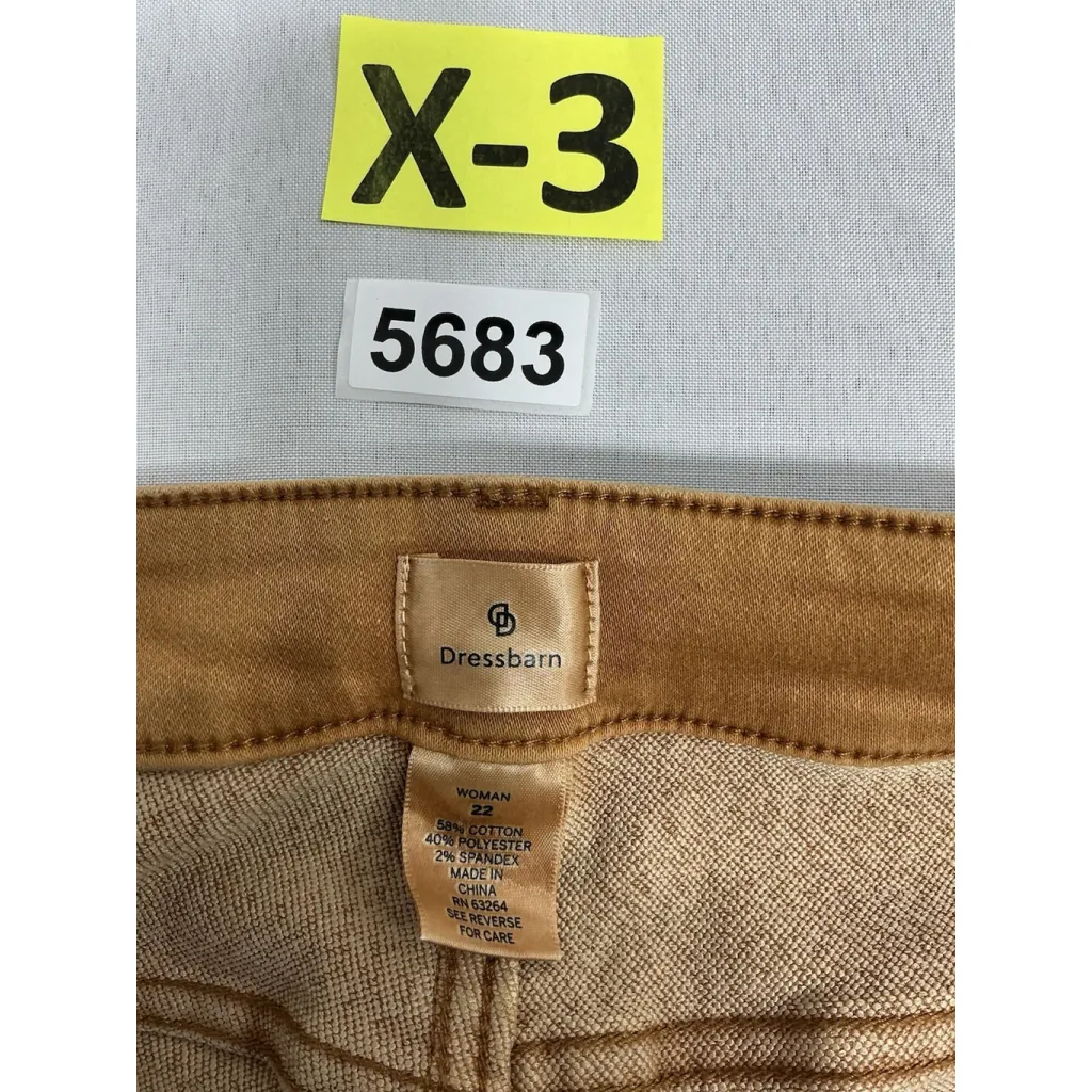 Womans Dress Barn Stretch Jeans 22 Rust Brown Size undefined - Image 3