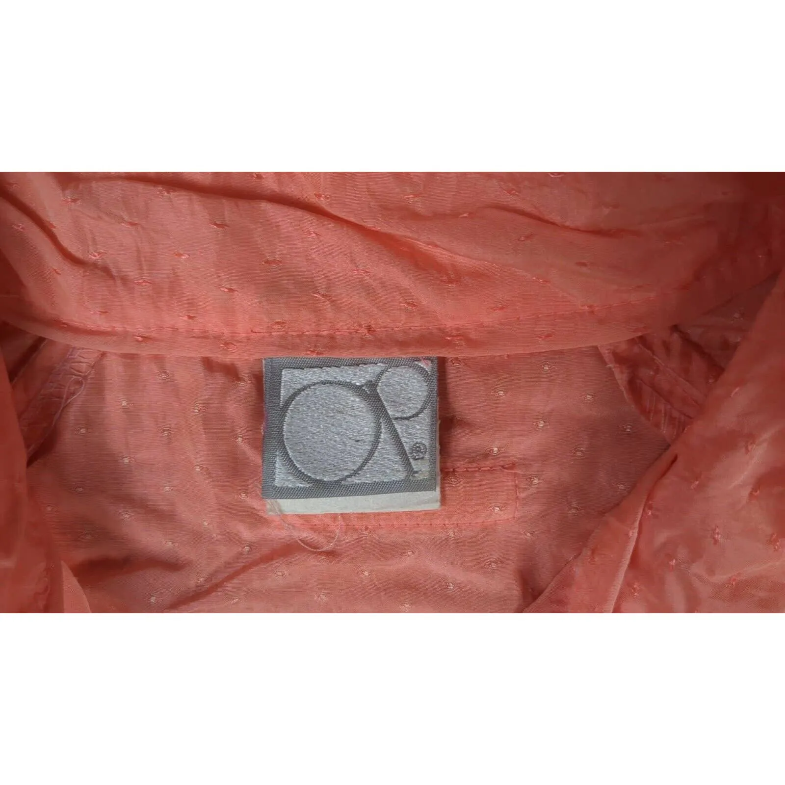 Vtg OP Ocean Pacific Neon Orange Peach Windbreaker Track Suit‎ Jacket Pants sz S - Image 4