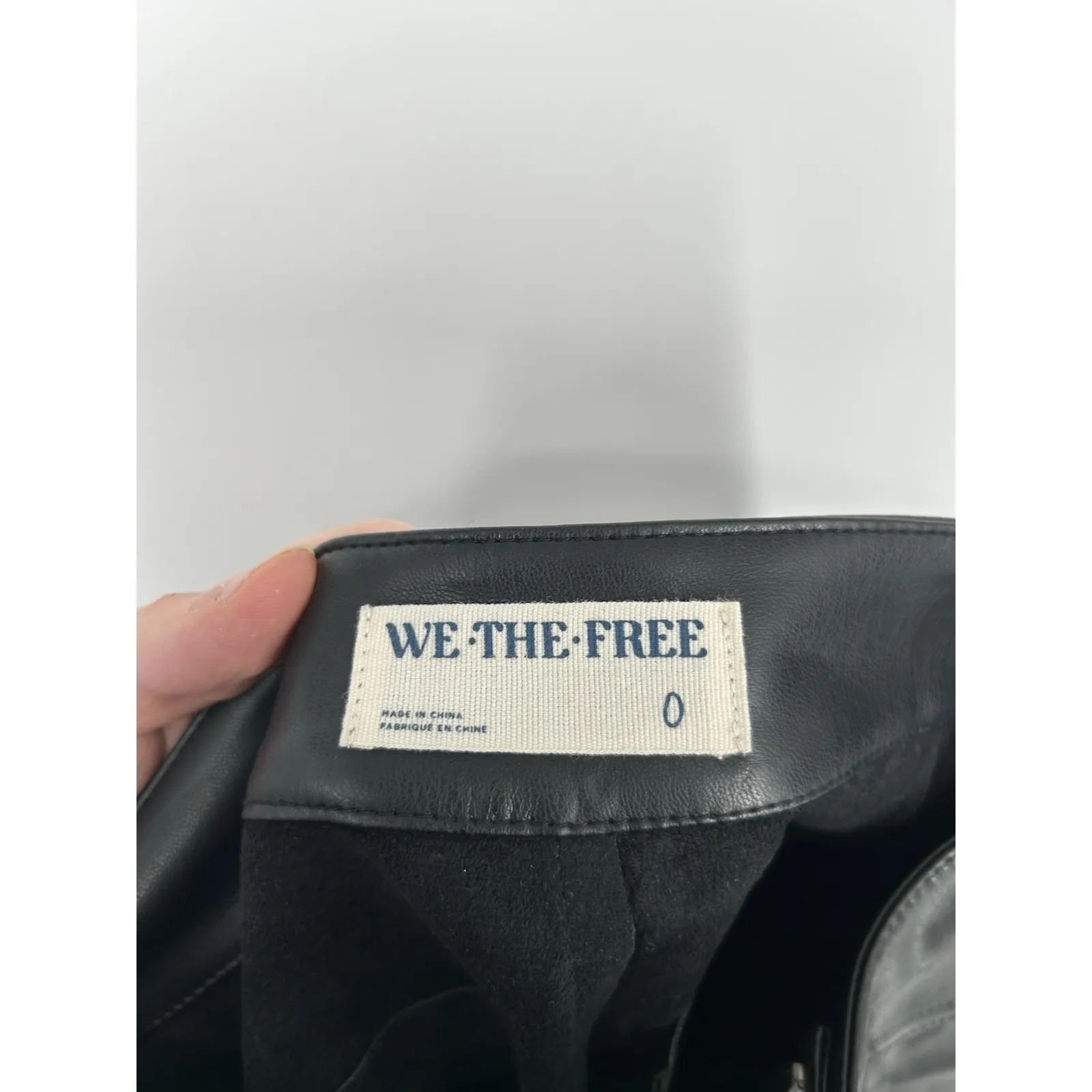 We The Free People Wide Leg Baggy Flare Flared‎ Bootcut Vegan Leather Pants Sz 0 - Image 3