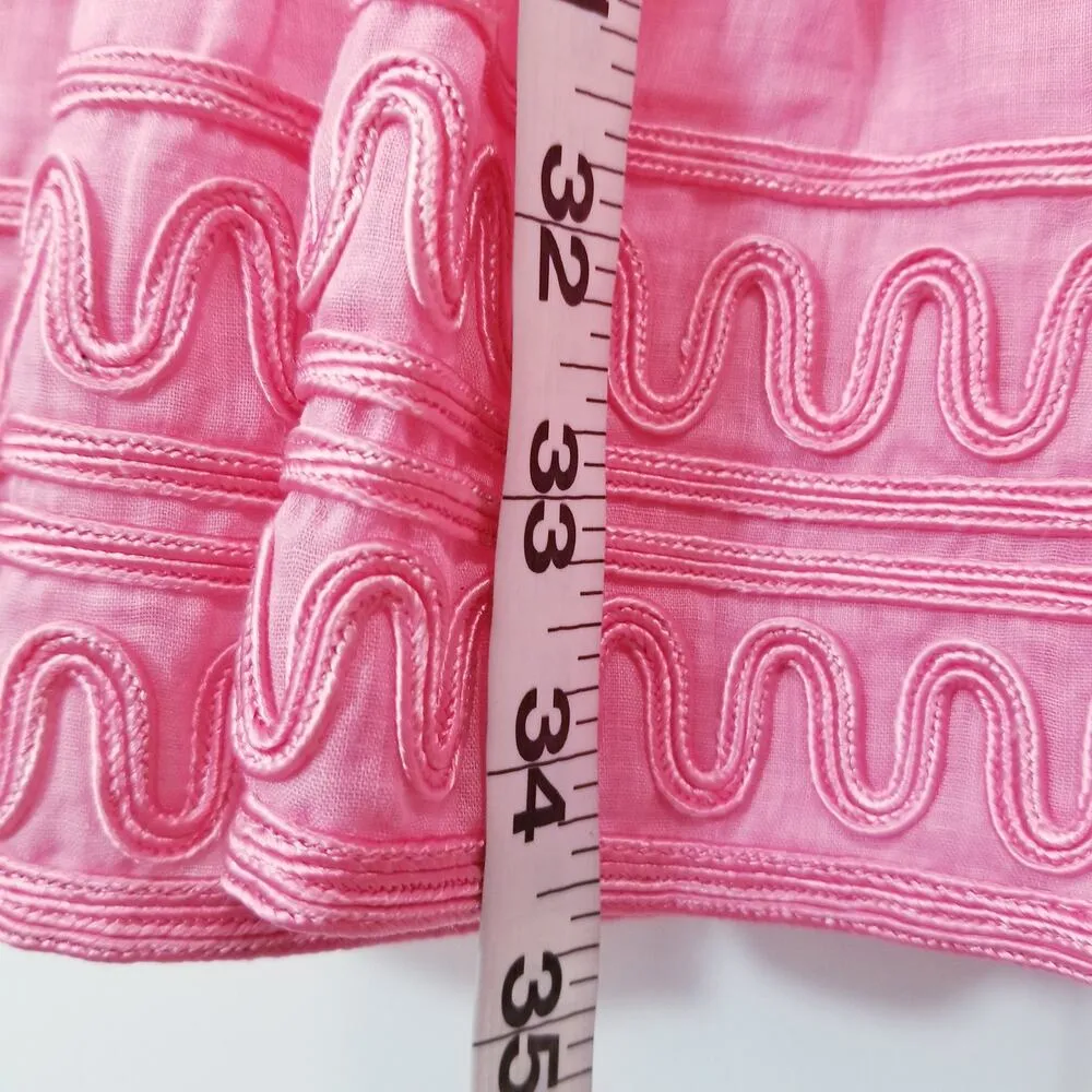 Veronica Beard Dark Peony Kelly Dress Ruffle Embroidered - Image 10