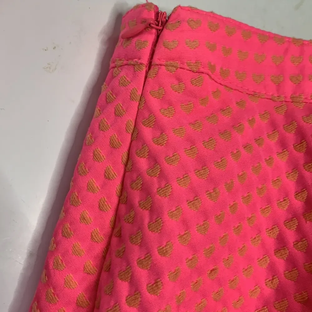Hot Pink Heart Flare Style Skater Mini Skirt W - Image 3