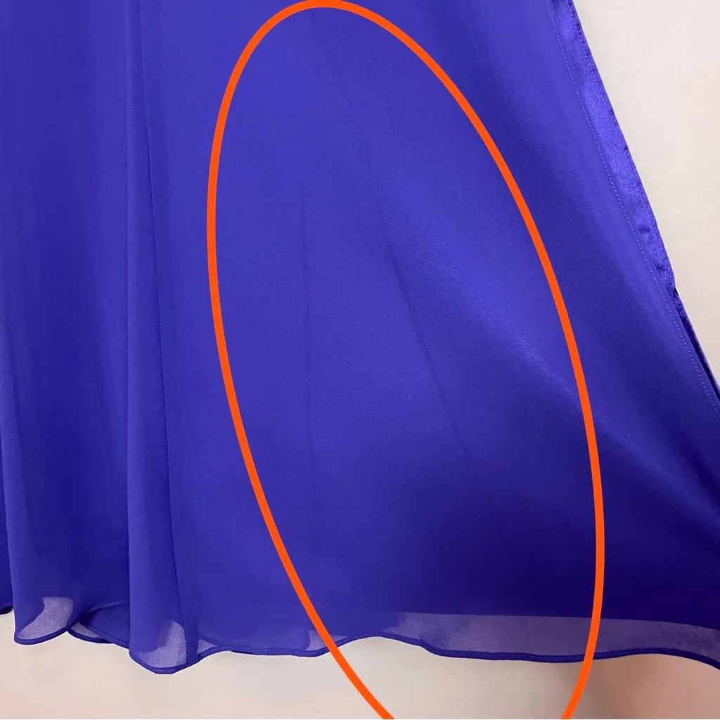 Ever Pretty Dress Prom Bridesmaid ALTERED V-Neck High Slit Chiffon‎ Satin Maxi - Image 9