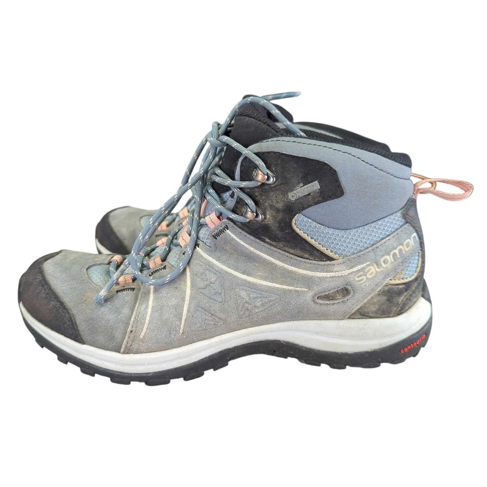 Salomon Eclipse 2 Mid Hiking Boots Womens Size 8 Grey Gore-Tex Gorpcore Trekking - Image 2
