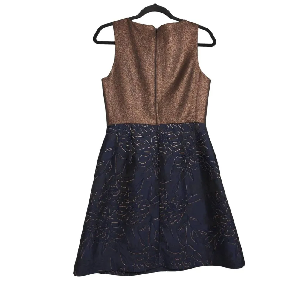 Hutch Womens Lina Dress Black Metallic Sleeveless Party Cocktail Anthropologie 6 - Image 3
