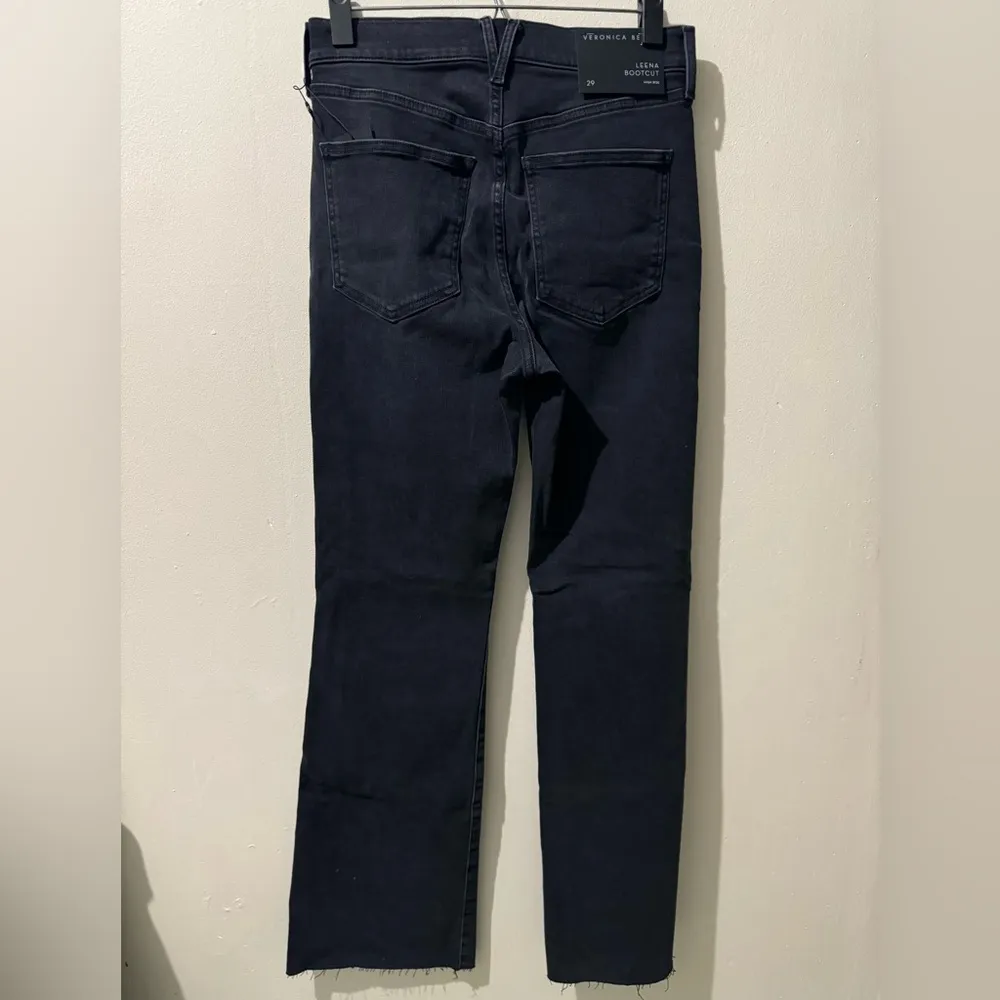 Veronica Beard Leena Bootcut with Raw Hem in Washed Onyx size 29 - Image 3
