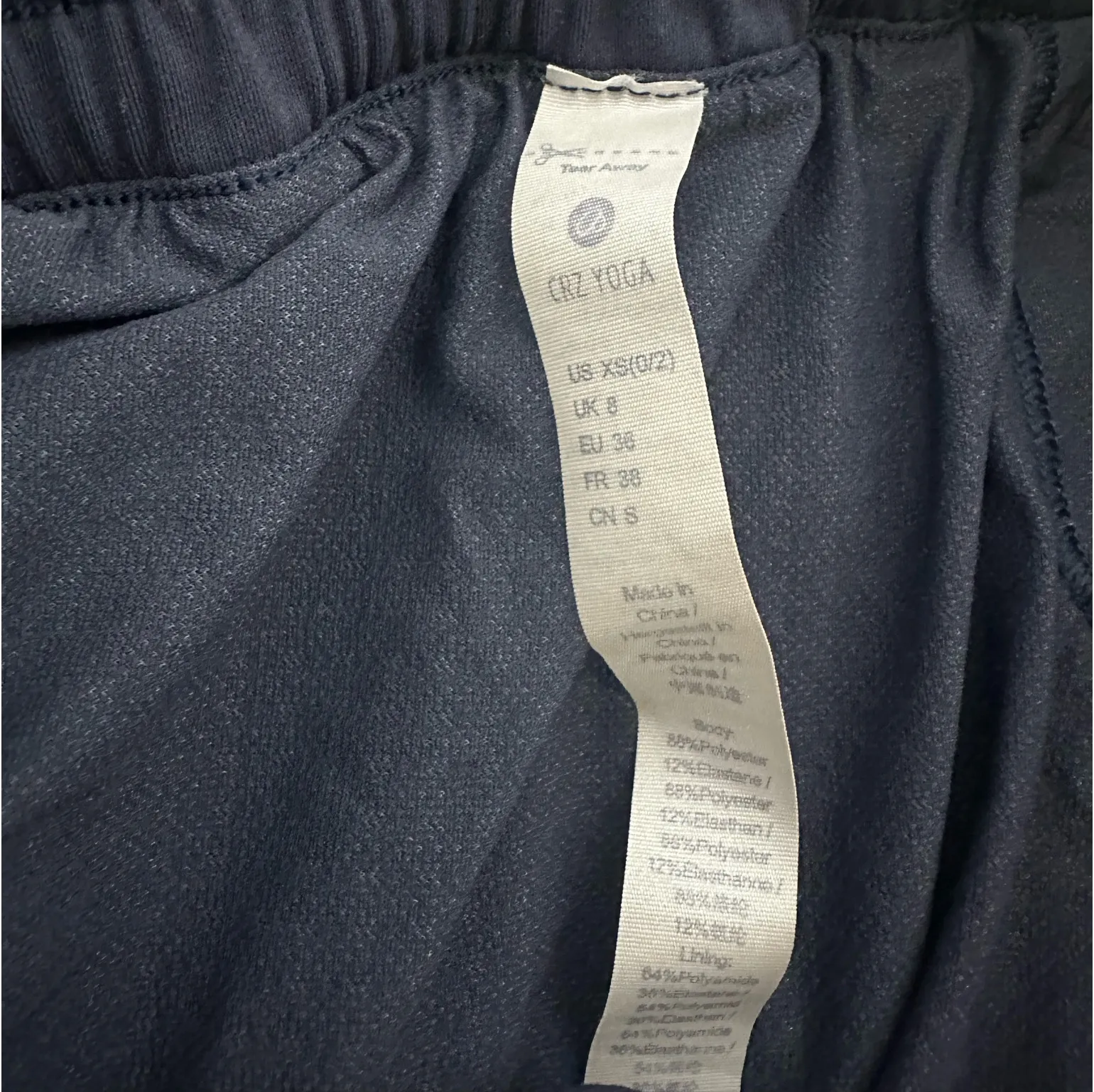 CRZ Yoga Woman’s XS blue Running Shorts activeware exercise drawstring waist - Image 7