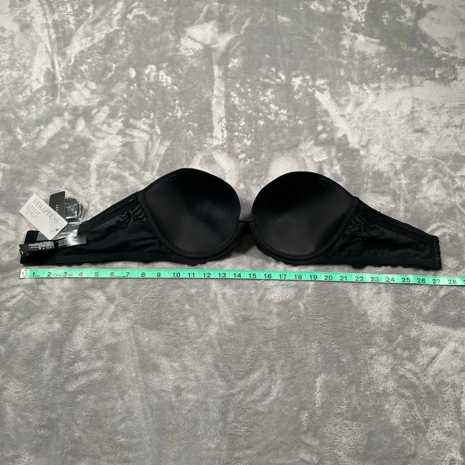 Natori Feathers Strapless Bra Womens 36D Black Convertible Lace Underwire New Size undefined - Image 6