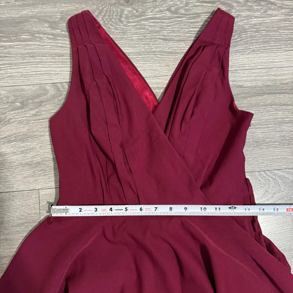 Grace Karin Women Fuchsia V-Neck 1950s Inspired Lined A-Line Dress Sz S No Belt‎ - Image 13