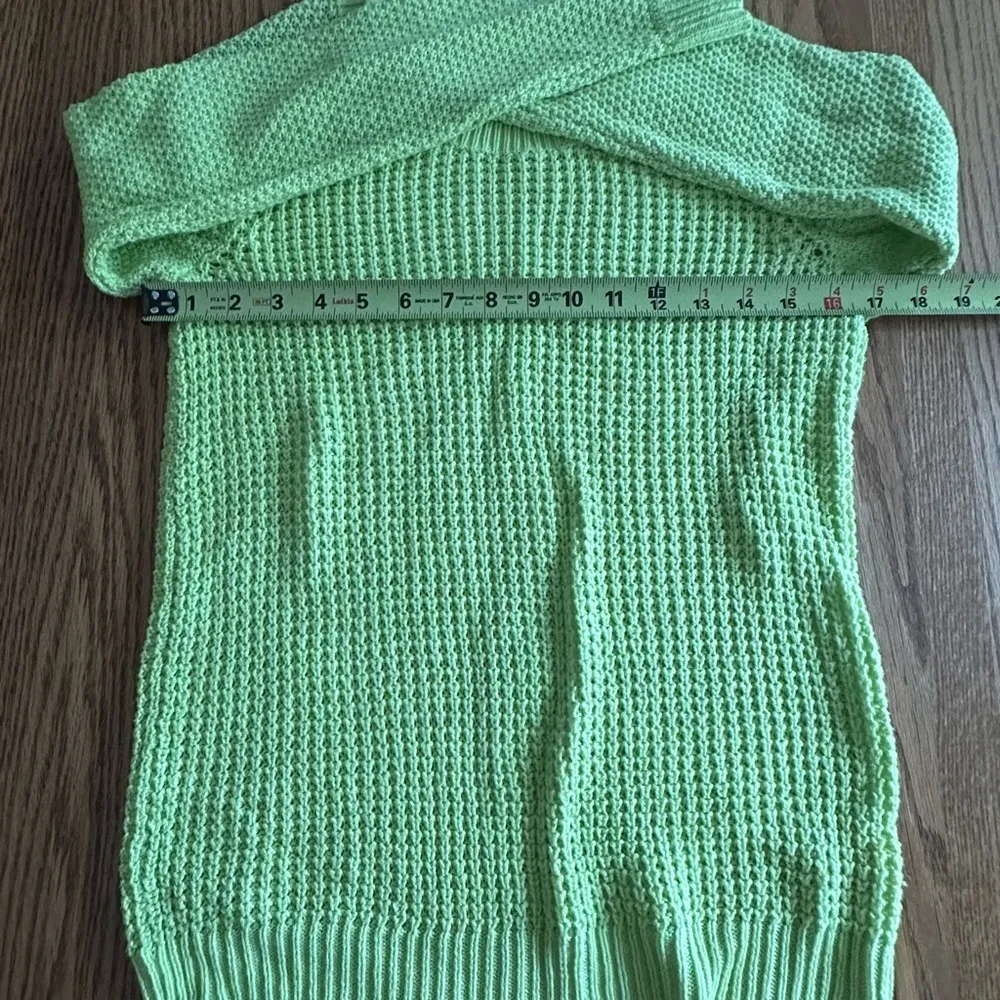 Sonoma Lime Green Knitted Sweater Size XS - Image 7