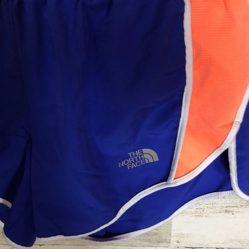 The North Face athletic shorts running shorts orange and blue in color size XS‌‌ - Image 2