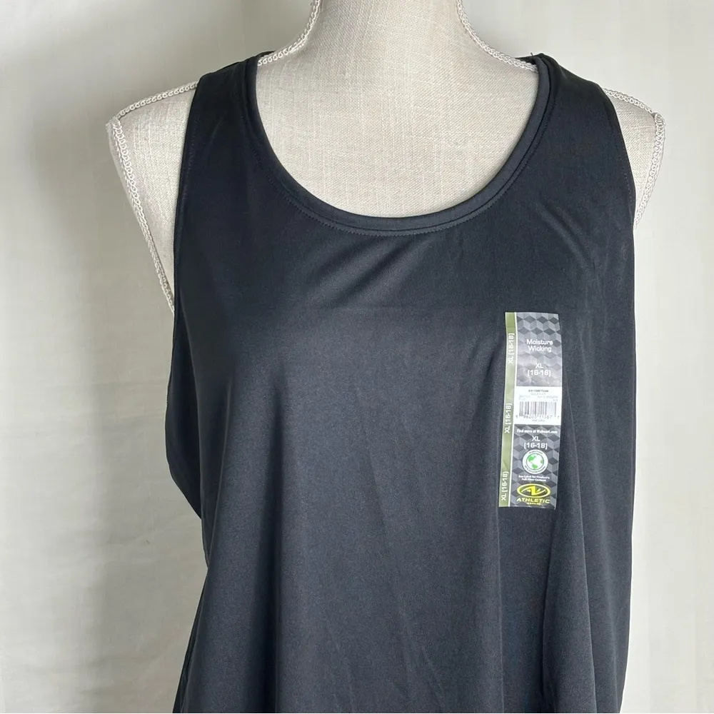 Women's Active Black Tank Top Size XL - Image 5