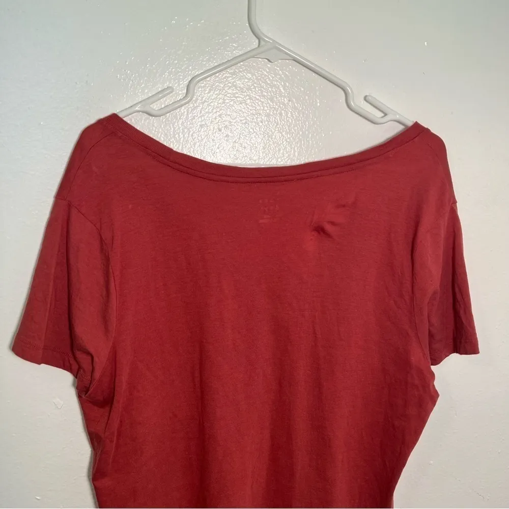 A New Day Slim Fit Scoop Neck T-Shirt Red Pink XXL - Image 10