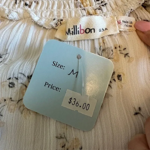 Millibon Floral Blouse‎ V - Image 9