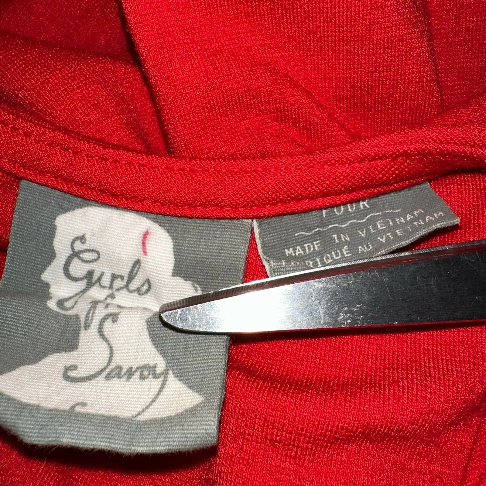 Girls From Savoy Anthropologie Taylor Swift Red Knit Skater Mini Dress Size 4 - Image 7