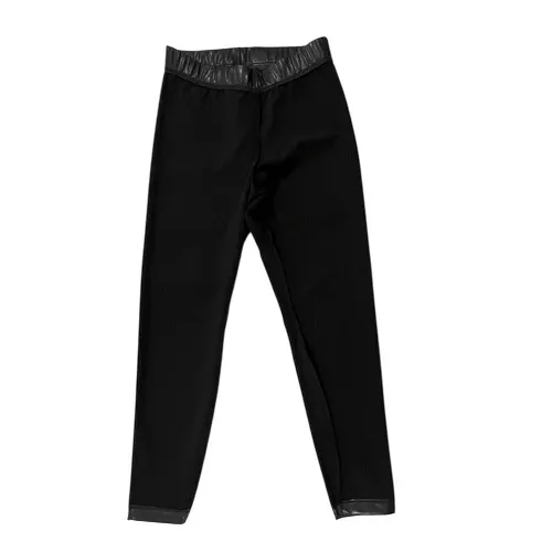 Old Navy Black Faux Leather Skinny Pant MEDIUM Modern Fit Baddie Mob‎ Wife - Image 4