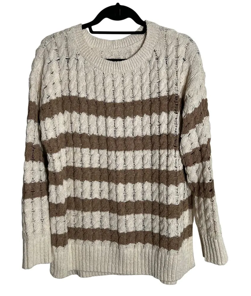 Anthropologie Pilcro Longline Stitch Boho Oversized Sweater Size Small - Image 1