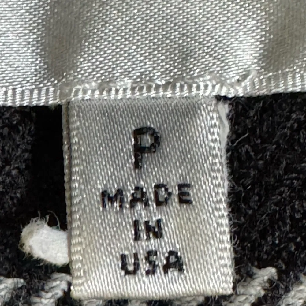 Milly Black and White Plaid Wool Zip Up Bomber Jacket - Image 10