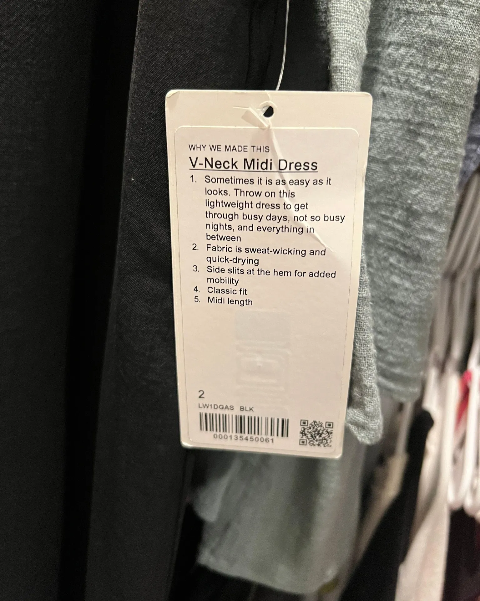 Lululemon reversible black midi dress size 2 - Image 4