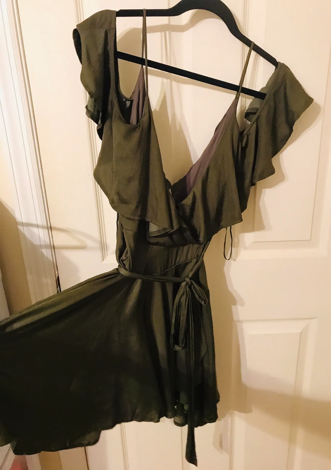 My Kim Collection green satin dress  - Image 7
