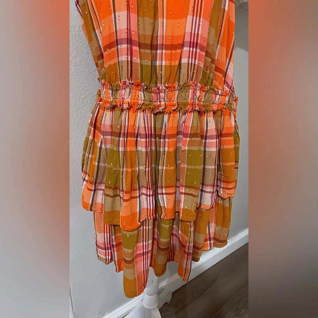 Aerie plaid halter ruffle dress - Image 8