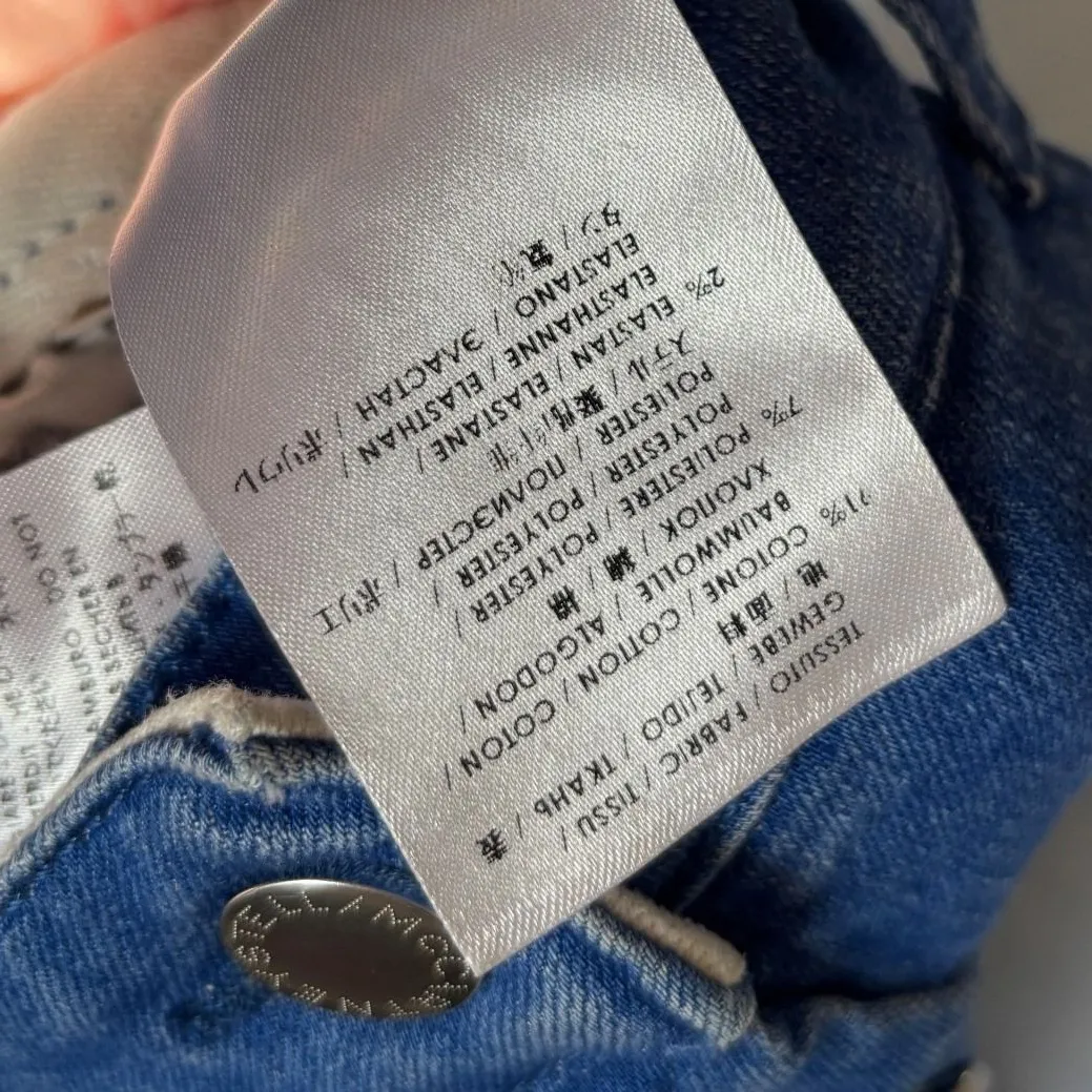 Stella McCartney Blue Denim Button Front Mini Skirt IT 42 US 6 Made in Italy Y2K - Image 7